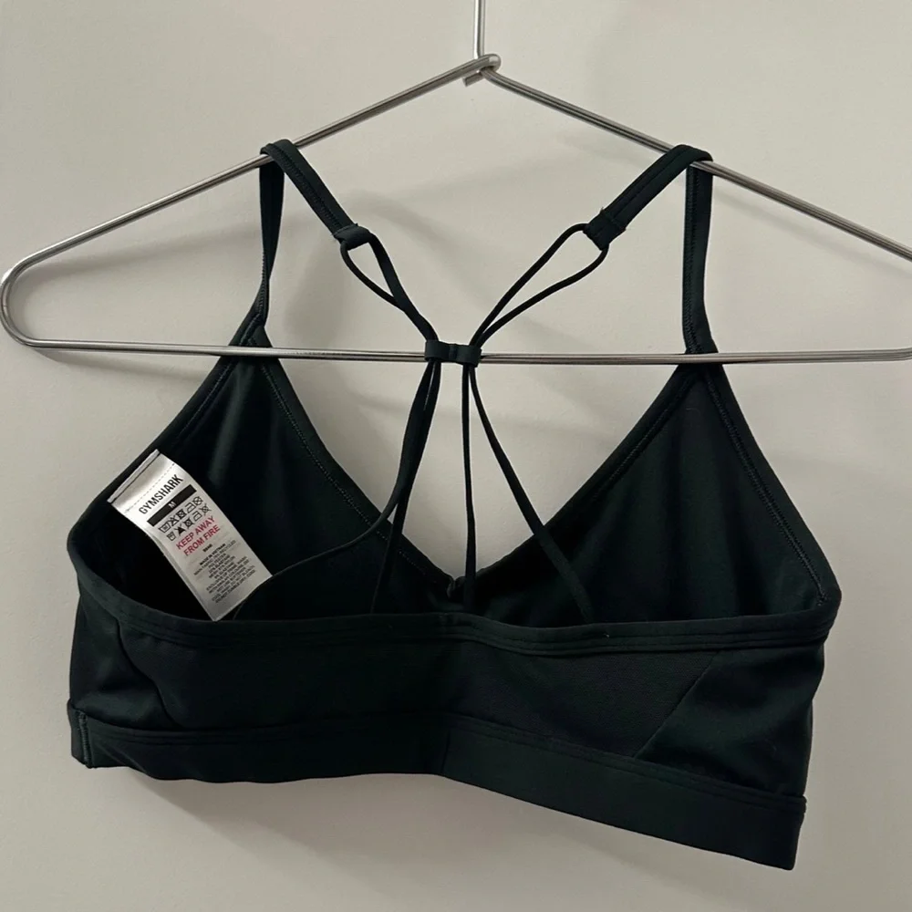 Gymshark RUCHED STRAPPY SPORTS BRA Light Support | Dark Green | M‎